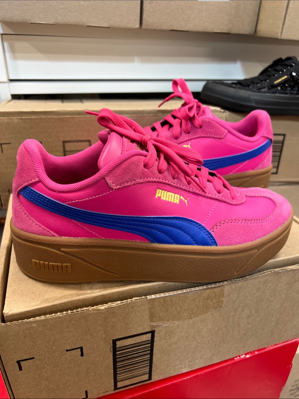 🔥 Puma Club ll Era platform sneakers women size 9 like new - Picture 3 of 7